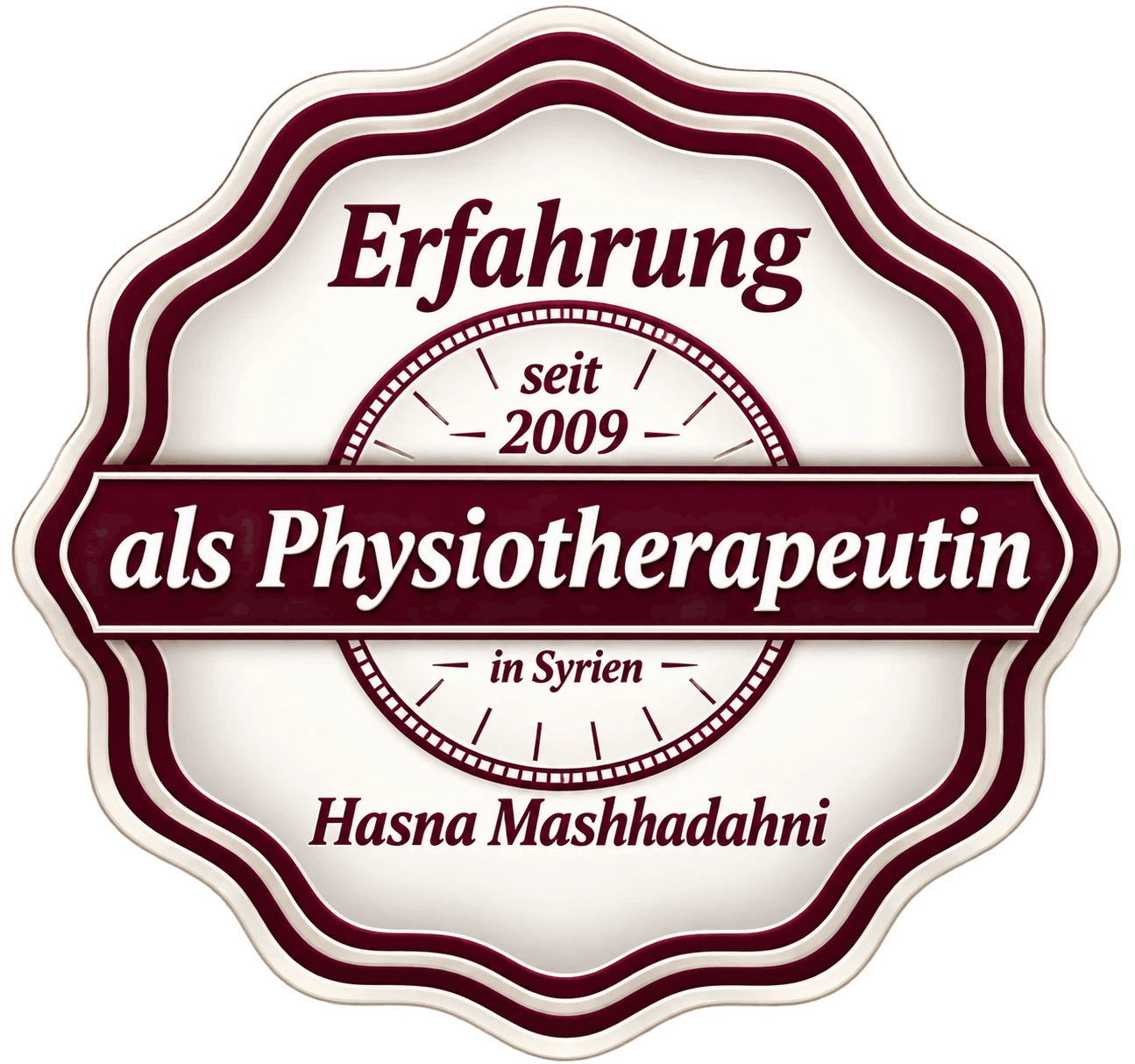 Erfahrung seit 2009 als Physiotherapeutin — Hasna Mashhadahni